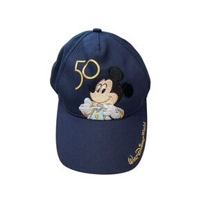 Disney Navy and Gold Mickey Mouse 50th Anniversary Kids Hat